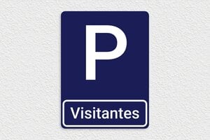 Señales de Obligación - Cartel de Estacionamiento para Visitantes - undefined - bleu-marine-blanc - none - es-estacionamiento-visitantes-001-3-1747820077146