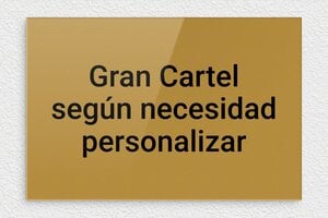 Placas Grandes - Plexiglás - undefined - or-fonce-noir - none - es-gran-cartel-003-1-1747890192556