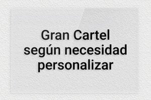 Placas Grandes - Plexiglás transparente - undefined - transparent - none - es-gran-cartel-003-2-1747890196545