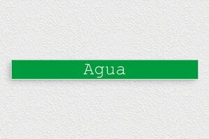 Marcadores de Cables Industriales - PVC - undefined - vert-blanc - glue - es-industria-agua-cartel-002-3-1747819427099