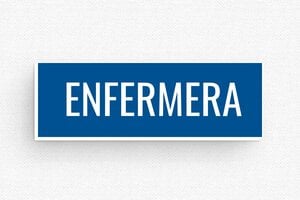 Placas Identificativas para Empleado - Insignia PVC - Imán - undefined - bleu-blanc - badge - es-insignia-salud-014-3-1748858113567