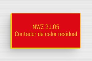 Placas de Identificación Industrial - PVC - undefined - rouge-jaune - magnetic - es-kenn-senal-schild-002-3-1747880573756