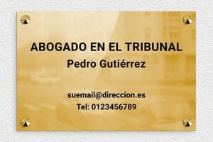 Placas para Despachos de Abogados - Latón - undefined - poli - screws-caps - es-laton-004-4-1748857559970