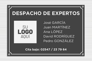 Placas Profesionales con Logo - Aluminio Dibond - undefined - custom - screws-spacer-large - es-logo-002-3-1747820954114