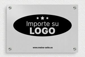 Placas Profesionales con Logo - Aluminio - undefined - anodise - screws-spacer - es-logo-005-0-1747820940341