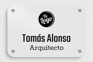 Placas Profesionales - Aluminio - undefined - brosse - screws-spacer - es-logo-arquitecto-001-1-1747820973946