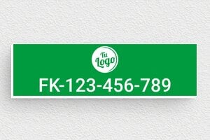Placas Industriales - PVC - undefined - vert-blanc - glue - es-logo-profesional-letrero-009-3-1747818506696