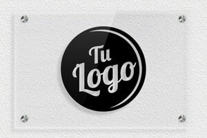 Placas Profesionales con Logo - Plexiglás transparente - undefined - transparent - screws-spacer - es-logotipo-004-1-1747820941425