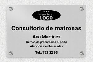 Placas Profesionales con Logo - Aluminio - undefined - anodise - screws-caps - es-matrona-005-0-1747821118832