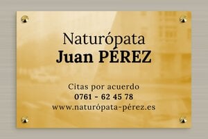 Placas Profesionales - Latón - undefined - poli - screws-caps - es-naturopata-009-1-1747820742796