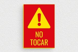 Señales de Advertencia - Cartel 'No tocar' - undefined - rouge-jaune - glue - es-no-tocar-001-3-1747820319352
