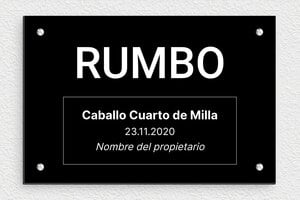 Placas para Box de Caballo - PVC - undefined - custom - screws - es-nombre-caballo-letrero-012-1-1747819217974