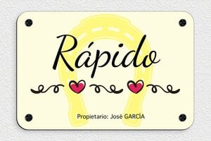 Placas para Caballos - PVC - undefined - custom - screws-caps - es-nombre-caballo-propietario-cuadrado-004-3-1747819163492