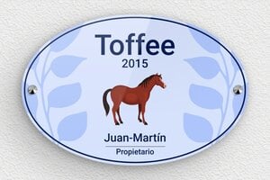 Placas para Box de Caballo - Plexiglás - undefined - custom - screws-caps - es-nombre-caballo-propietario-cuadrado-005-3-1747819210103