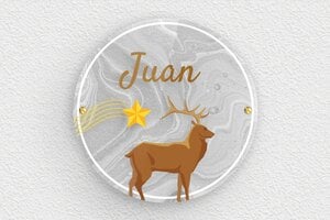 Placas Infantiles para Puerta - Plexiglás transparente - undefined - transparent - screws - es-nombre-escudo-002-1-1747823293598