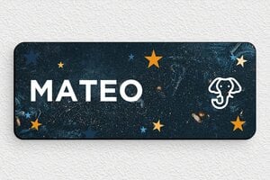 Placas Infantiles para Puerta - PVC - undefined - custom - glue - es-nombre-escudo-005-1-1747823256224