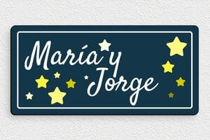 Placas Infantiles para Puerta - PVC - undefined - custom - glue - es-nombre-escudo-005-2-1747823325257