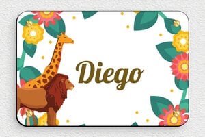Placas Infantiles para Puerta - PVC - undefined - custom - screws - es-nombre-escudo-007-1-1747823244074