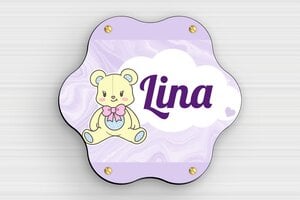 Placas Infantiles para Puerta - PVC - undefined - custom - screws - es-nombre-escudo-008-1-1747823300051