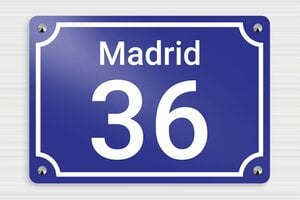 Placas de Números de Aluminio - Aluminio - undefined - bleu - screws-caps - es-numero-diseno-003-3-1747901198677