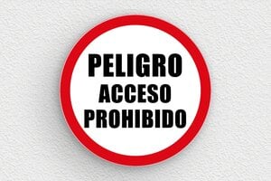 Señales de Advertencia - Señal redonda 'Acceso prohibido' - undefined - custom - glue - es-peligro-acceso-prohibido-007-3-1747820383178