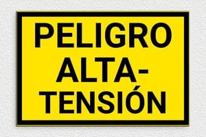 Señales de Riesgo Eléctrico - Señal 'Peligro Alta Tensión' - undefined - jaune-noir - glue - es-peligro-alta-tension-004-3-1747820459265