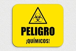 Señales de Advertencia - Cartel 'Peligro por Químicos' - undefined - jaune-noir - glue - es-peligro-quimicos-006-3-1747820444847