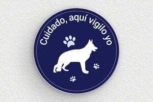 Carteles "Cuidado con el Perro" - Cartel Redondo 'Perro Guardián' - undefined - custom - glue - es-perro-carteles-011-1-1747824280123
