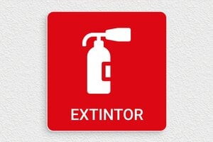 Señales Contra Incendios - Señalización de Extintor - undefined - rouge-blanc - glue - es-pictograma-fuego-009-1-1747818273508