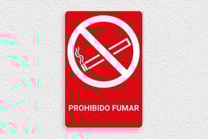 Placas para Bar y Restaurante - Cartel de Prohibido Fumar - undefined - rouge-blanc - glue - es-pictograma-prohibido-fumar-002-1-1747818017062