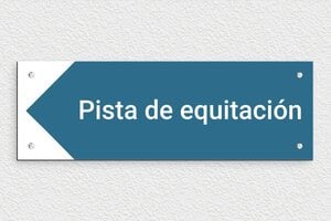 Placas para Box de Caballo - PVC - undefined - custom - screws - es-pista-de-equitacion-letrero-008-1-1747819037451