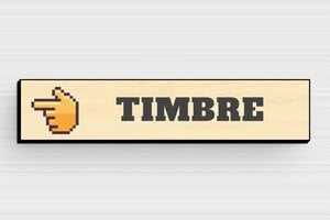 Placas de Timbre Adhesivas - Placa para Timbre - undefined - erable-noir - glue - es-placa-adhesiva-para-timbre-001-3-1747880089868