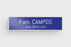Placas de Timbre de Aluminio - Aluminio - undefined - bleu - none - es-placa-buzon-aluminio-015-15-1747899381344