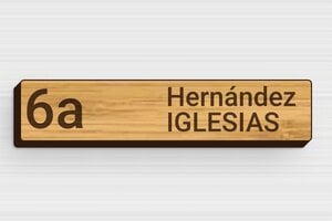 Placas de Madera para Buzón - Madera - undefined - bambou - magnetic - es-placa-buzon-madera-003-4-1747890543125