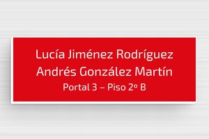 Placas de PVC para Buzón - PVC - undefined - rouge-blanc - none - es-placa-buzon-pvc-011-45-1747899539878