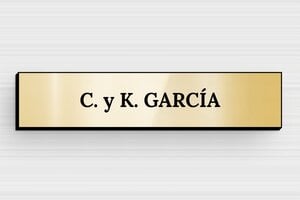 Placas de Timbre Adhesivas - PVC - undefined - or-brillant-noir - glue - es-placa-campana-plastico-002-3-1747879994958