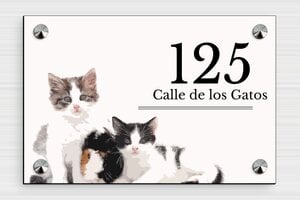 Placas para Puerta de Entrada - PVC - undefined - custom - screws-caps - es-placa-casa-animal-021-1-1747822543874