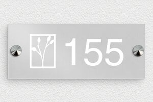 Placas para Portal - Aluminio - undefined - anodise - screws-caps - es-placa-casa-numero-decoracion-007-1-1747821888191
