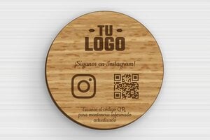 Placas Redondas - Madera - undefined - chene - glue - es-placa-codigo-qr-004-1-1747881356887