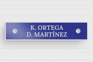 Placas de Aluminio para Buzón - Aluminio - undefined - bleu - holes-only - es-placa-con-dos-nombres-001-2-1747880207472
