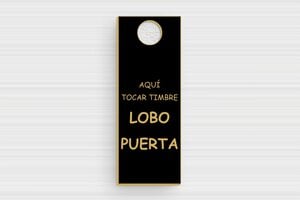 Placas Rectangulares - PVC - undefined - noir-or - holes-only - es-placa-con-dos-nombres-002-3-1747880236301