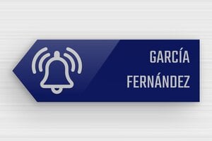 Placas con Forma de Flecha - Plexiglás - undefined - bleu-argent - glue - es-placa-con-dos-nombres-003-2-1747880254076