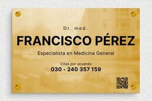 Placas para Médicos - Latón - undefined - poli - screws-spacer - es-placa-consultorio-medico-001-2-1747881724065