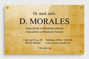 Placas de Latón - Latón - undefined - poli - screws-spacer - es-placa-consultorio-medico-003-3-1747881821864