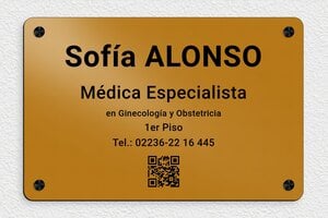 Placas para Médicos - PVC - undefined - or-noir - screws-caps - es-placa-consultorio-medico-004-3-1747881867002