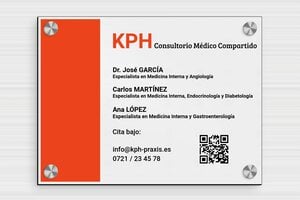 Placas para Médicos - PVC - undefined - gris-noir - screws-caps - es-placa-consultorio-medico-004-4-1747881878361
