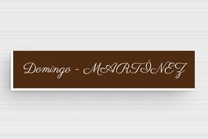 Placas de Plástico - PVC - undefined - brun-blanc - magnetic - es-placa-de-buzon-002-1-1747881238178