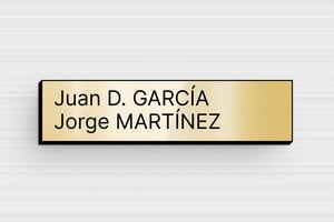 Placas de Timbre - PVC - undefined - or-brillant-noir - glue - es-placa-de-buzon-008-1-1747821579237