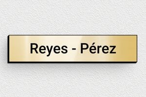 Placas para Buzón - PVC grabado - undefined - or-brillant-noir - none - es-placa-de-buzon-008-5-1747881235557