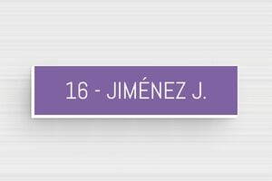 Placas para Buzón - PVC grabado - undefined - mauve-blanc - glue - es-placa-de-buzon-015-1-1747881232644